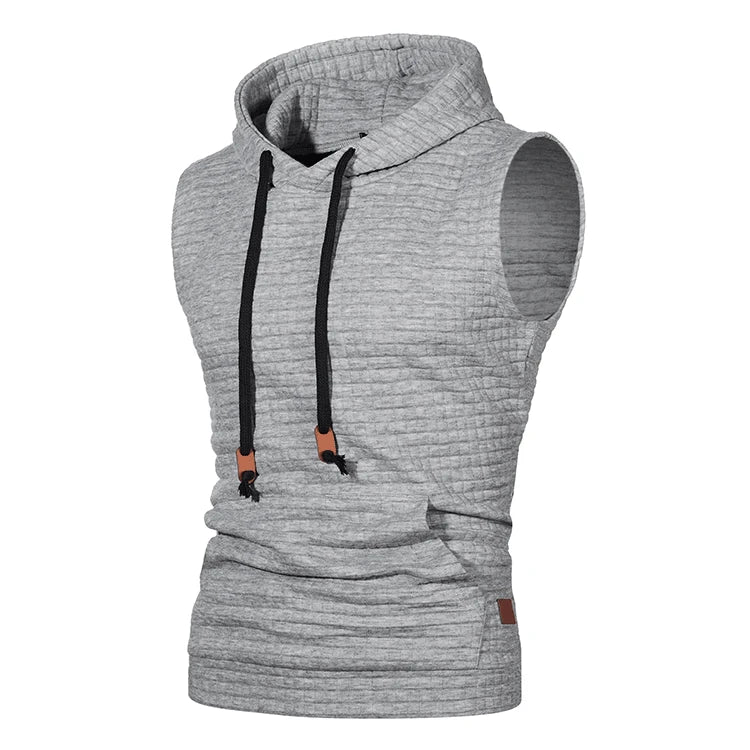 Hooded tank top D5 (Grey) - Dacosi