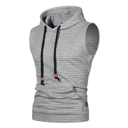 Hooded tank top D5 (Grey) - Dacosi