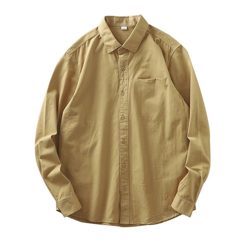 LONG SLEEVE SHIRT D8 (Khaki) - Dacosi