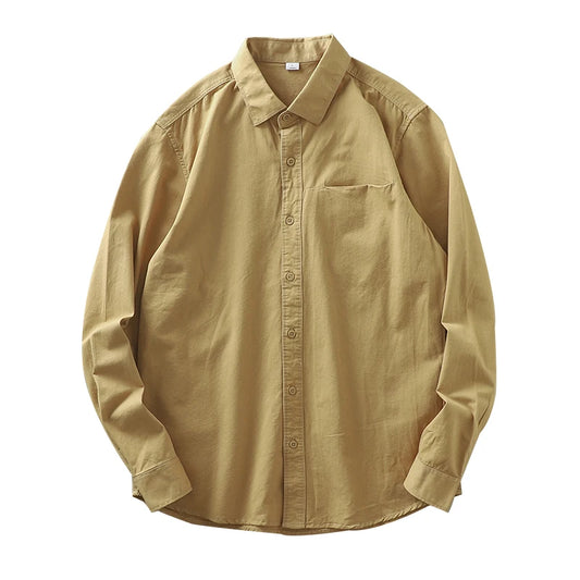 LONG SLEEVE SHIRT D8 (Khaki) - Dacosi