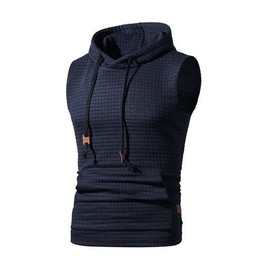 Hooded tank top D5 (Blue) - Dacosi