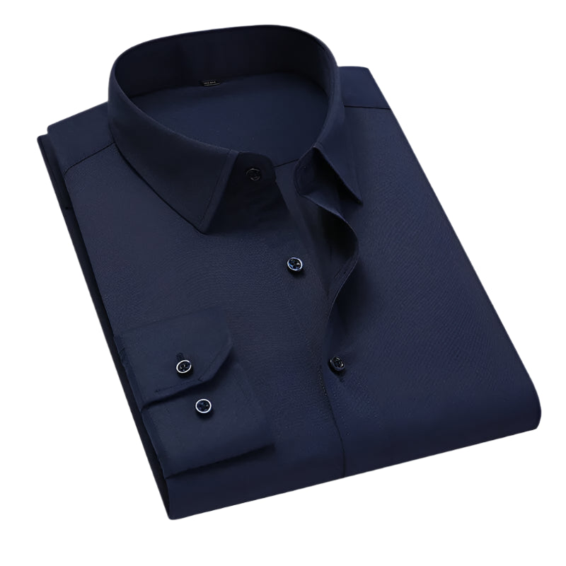 Long Sleeve Shirt D4 (Navy Blue) - Dacosi