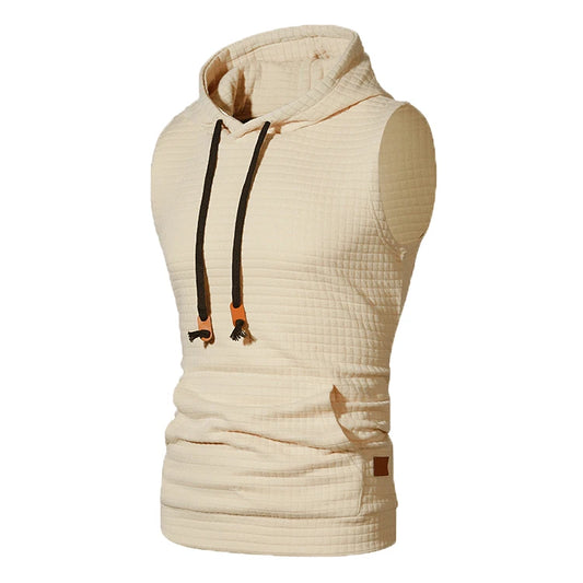 Hooded tank top D5 (Khaki) - Dacosi