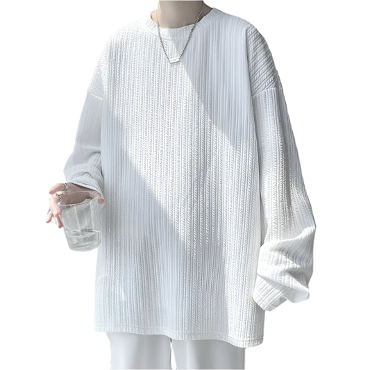 LONG SLEEVE SHIRT D9 (White) - Dacosi