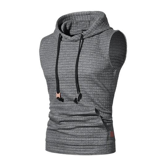 Hooded tank top D5 (Dark Grey) - Dacosi