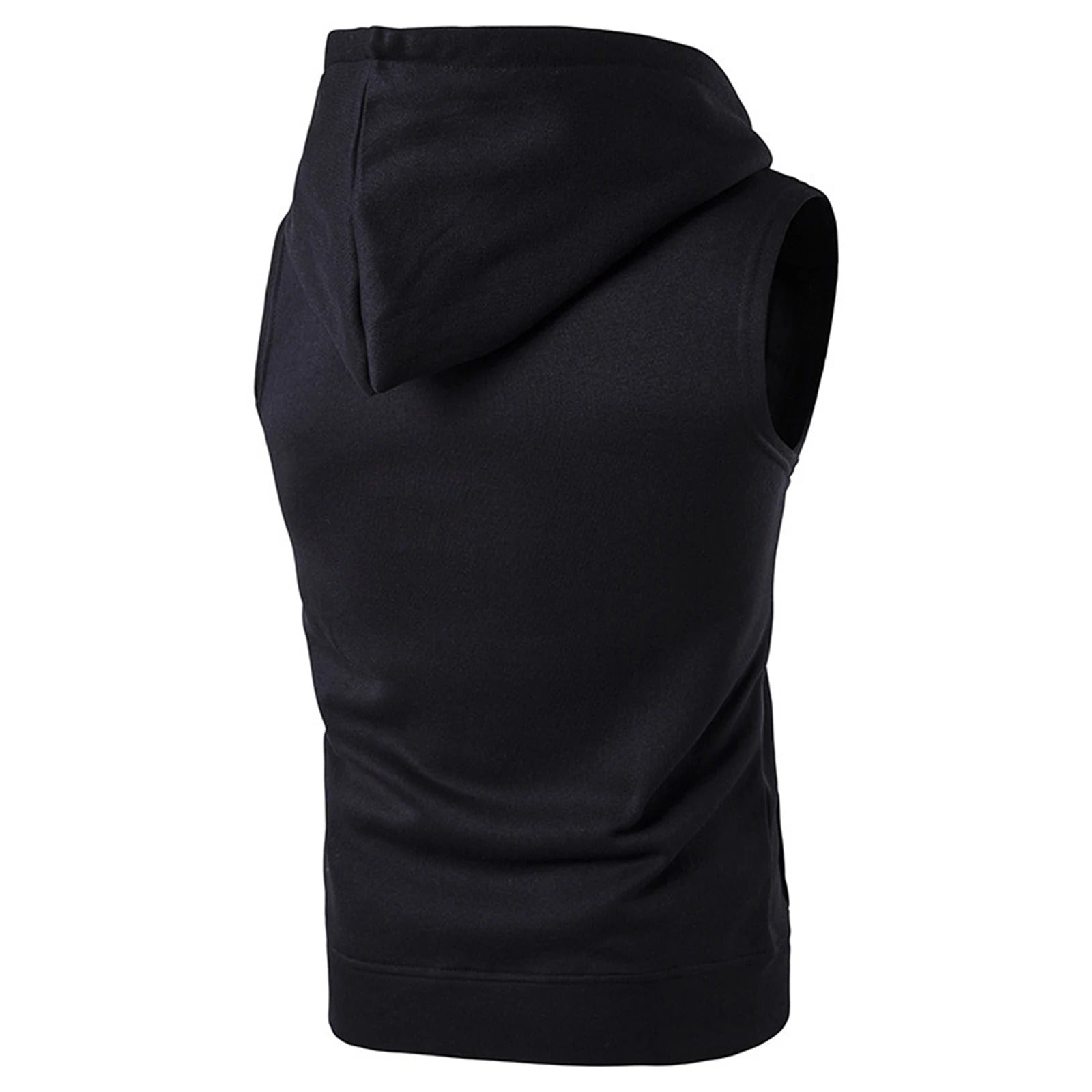 Hooded tank top D2 (Black) - Dacosi