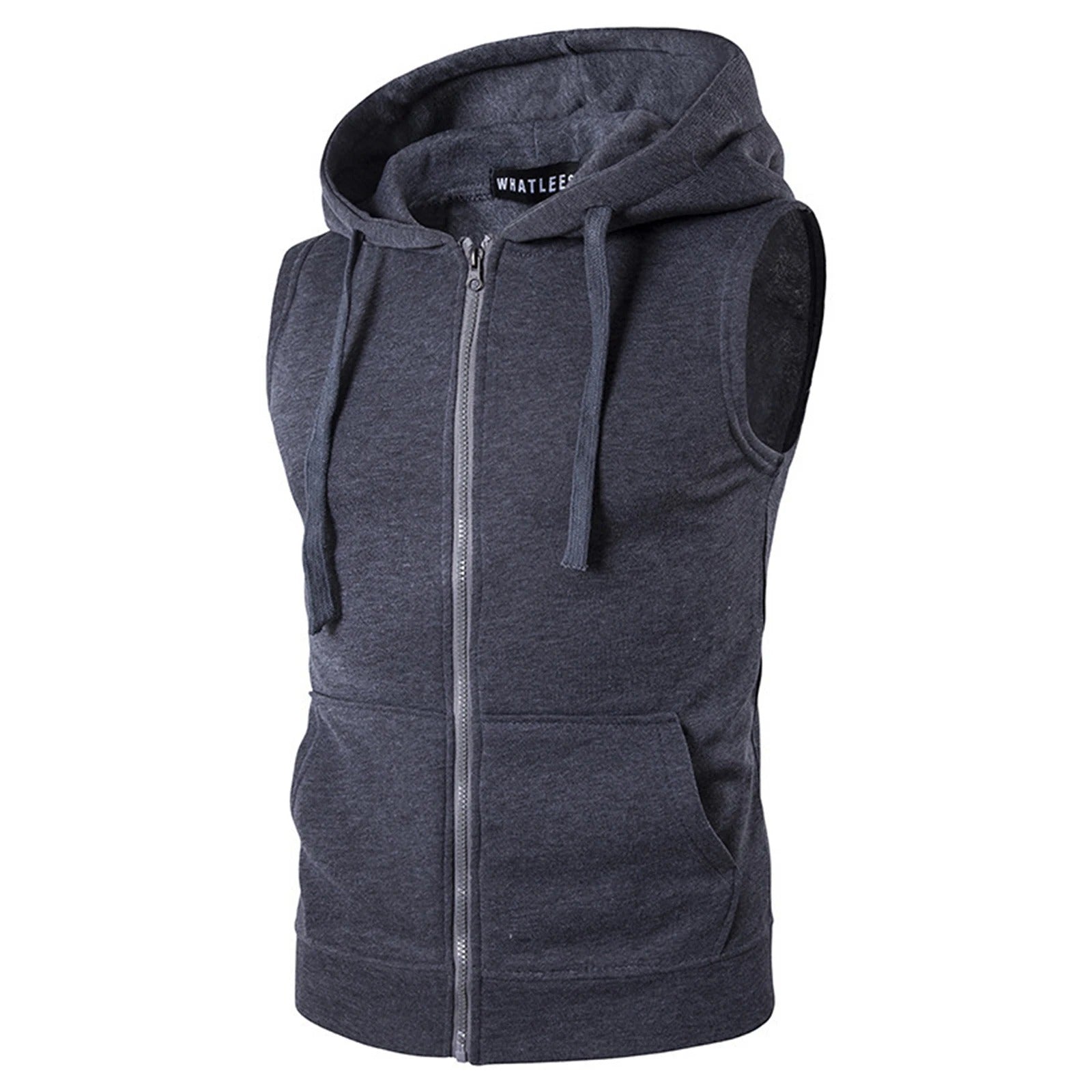Hooded tank top D2 (Charcoal Grey) - Dacosi