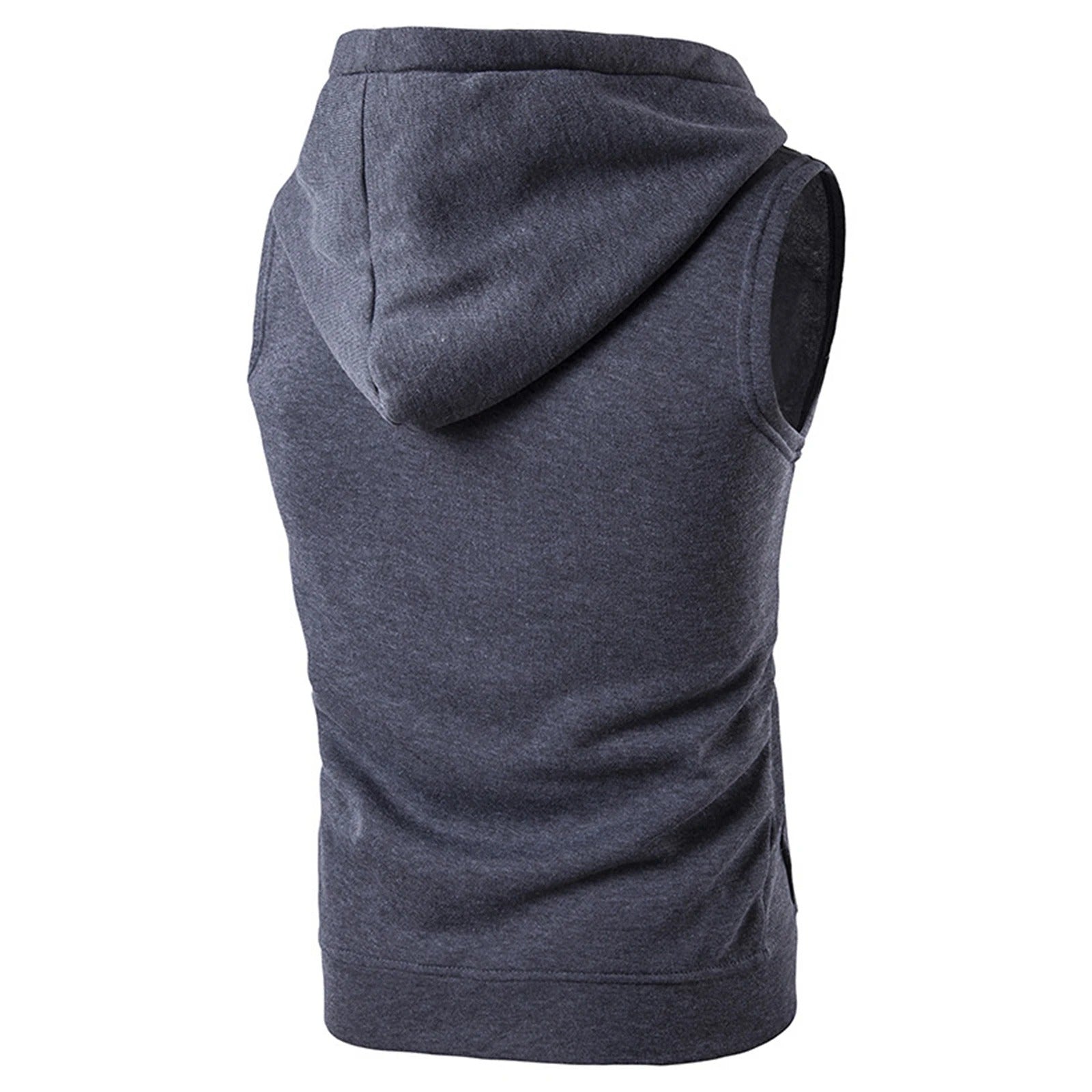 Hooded tank top D2 (Charcoal Grey) - Dacosi