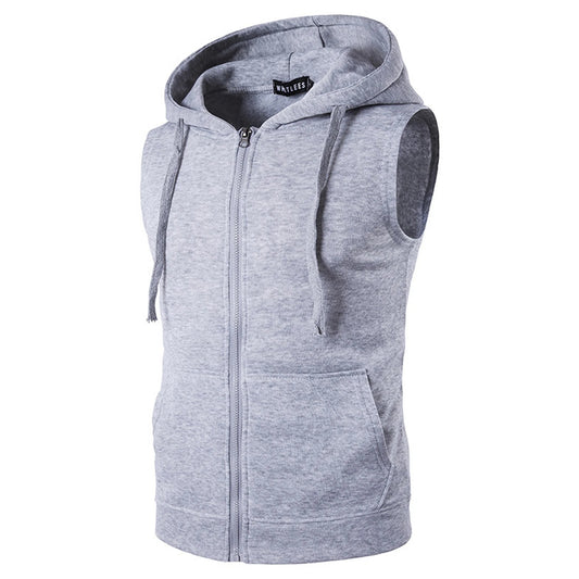 Hooded tank top D2 (Grey) - Dacosi